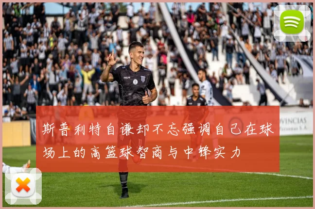 斯普利特自谦却不忘强调自己在球场上的高篮球智商与中锋实力